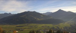 Archived image Webcam Enjoy the view from the 'Berggasthof Habersattgut' into the Enns valley 13:00