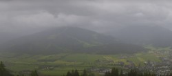 Archived image Webcam Enjoy the view from the 'Berggasthof Habersattgut' into the Enns valley 13:00