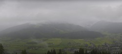 Archived image Webcam Enjoy the view from the 'Berggasthof Habersattgut' into the Enns valley 13:00