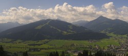 Archived image Webcam Enjoy the view from the 'Berggasthof Habersattgut' into the Enns valley 09:00
