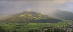 Archiv Foto Webcam Berggasthof Habersattgut: Panoramablick Altenmarkt 19:00