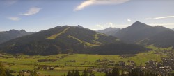 Archived image Webcam Enjoy the view from the 'Berggasthof Habersattgut' into the Enns valley 13:00