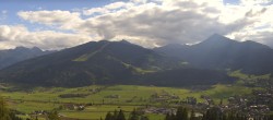 Archived image Webcam Enjoy the view from the 'Berggasthof Habersattgut' into the Enns valley 13:00