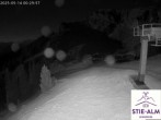 Archiv Foto Webcam Stiealm unterhalb des Latschenkopfes 23:00