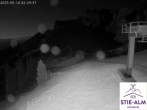 Archiv Foto Webcam Stiealm unterhalb des Latschenkopfes 01:00