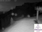 Archiv Foto Webcam Stiealm unterhalb des Latschenkopfes 03:00