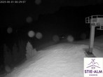 Archiv Foto Webcam Stiealm unterhalb des Latschenkopfes 23:00