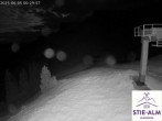 Archiv Foto Webcam Stiealm unterhalb des Latschenkopfes 23:00