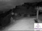 Archiv Foto Webcam Stiealm unterhalb des Latschenkopfes 03:00