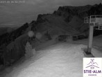 Archiv Foto Webcam Stiealm unterhalb des Latschenkopfes 03:00