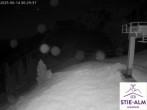 Archiv Foto Webcam Stiealm unterhalb des Latschenkopfes 23:00