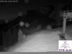 Archiv Foto Webcam Stiealm unterhalb des Latschenkopfes 01:00