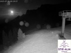 Archiv Foto Webcam Stiealm unterhalb des Latschenkopfes 23:00