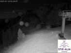Archiv Foto Webcam Stiealm unterhalb des Latschenkopfes 01:00