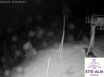 Archiv Foto Webcam Stiealm unterhalb des Latschenkopfes 03:00