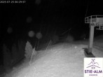 Archiv Foto Webcam Stiealm unterhalb des Latschenkopfes 23:00