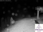 Archiv Foto Webcam Stiealm unterhalb des Latschenkopfes 23:00