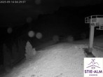 Archiv Foto Webcam Stiealm unterhalb des Latschenkopfes 03:00