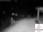 Archiv Foto Webcam Stiealm unterhalb des Latschenkopfes 23:00
