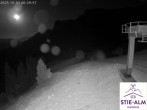 Archiv Foto Webcam Stiealm unterhalb des Latschenkopfes 23:00