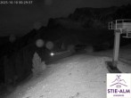Archiv Foto Webcam Stiealm unterhalb des Latschenkopfes 23:00