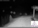 Archiv Foto Webcam Stiealm unterhalb des Latschenkopfes 23:00