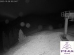 Archiv Foto Webcam Stiealm unterhalb des Latschenkopfes 19:00