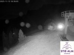Archiv Foto Webcam Stiealm unterhalb des Latschenkopfes 17:00