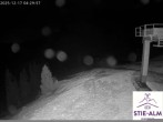 Archiv Foto Webcam Stiealm unterhalb des Latschenkopfes 03:00