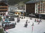 Archived image Webcam Zermatt Railway station 13:00