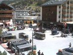 Archiv Foto Webcam Zermatt Bahnhofplatz 11:00