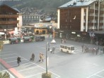 Archiv Foto Webcam Zermatt Bahnhofplatz 08:00