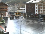 Archiv Foto Webcam Zermatt Bahnhofplatz 08:00