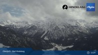 Archiv Foto Webcam Panoramablick von der Bergstation in Oberjoch 14:00