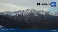 Archiv Foto Webcam Panoramablick von der Bergstation in Oberjoch 01:00