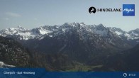 Archiv Foto Webcam Panoramablick von der Bergstation in Oberjoch 11:00