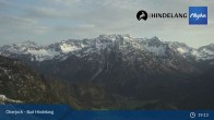 Archiv Foto Webcam Panoramablick von der Bergstation in Oberjoch 13:00