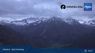 Archiv Foto Webcam Panoramablick von der Bergstation in Oberjoch 01:00