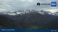 Archiv Foto Webcam Panoramablick von der Bergstation in Oberjoch 19:00