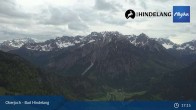 Archiv Foto Webcam Panoramablick von der Bergstation in Oberjoch 16:00