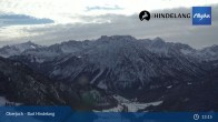 Archiv Foto Webcam Panoramablick von der Bergstation in Oberjoch 12:00