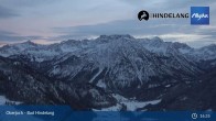 Archiv Foto Webcam Panoramablick von der Bergstation in Oberjoch 20:00