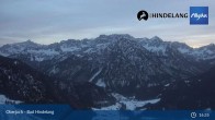 Archived image Webcam Panoramic view of the mountain station Oberjoch 20:00