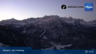 Archiv Foto Webcam Panoramablick von der Bergstation in Oberjoch 06:00