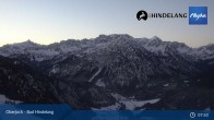 Archiv Foto Webcam Panoramablick von der Bergstation in Oberjoch 07:00