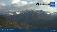 Archiv Foto Webcam Panoramablick von der Bergstation in Oberjoch 18:00