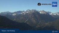 Archiv Foto Webcam Panoramablick von der Bergstation in Oberjoch 07:00