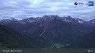 Archiv Foto Webcam Panoramablick von der Bergstation in Oberjoch 04:00