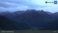 Archived image Webcam Panoramic view of the mountain station Oberjoch 02:00