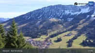 Archiv Foto Webcam Panoramablick von der Bergstation in Oberjoch 10:00